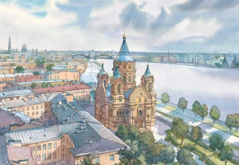 На Синопской набережной восстановят храм во имя святых Бориса и Глеба