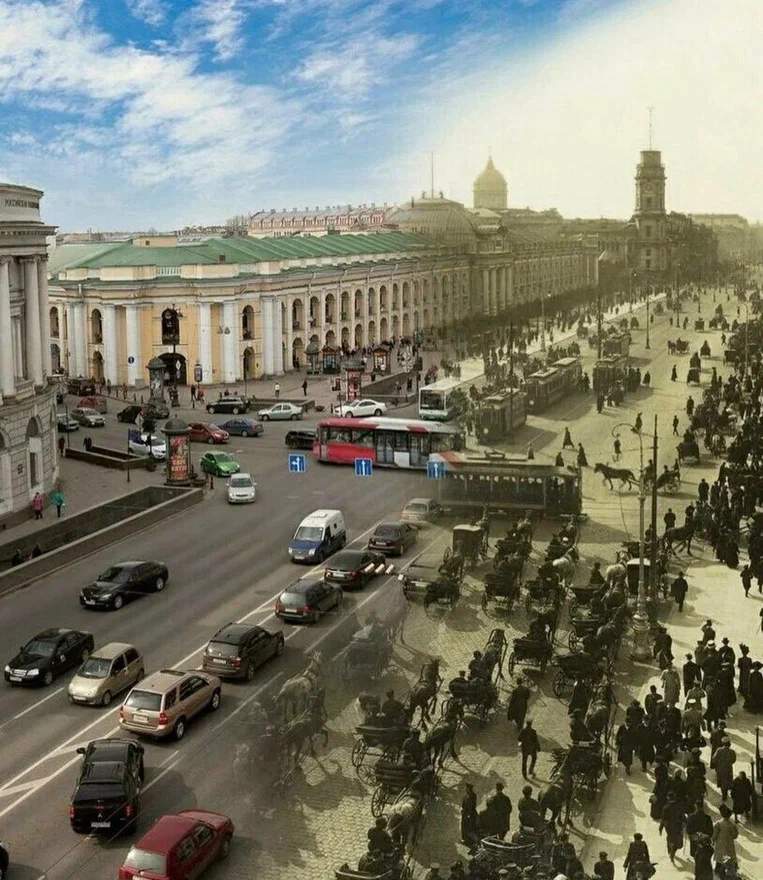 Взгляд в прошлое...Невский проспект