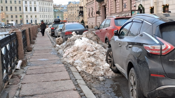 В Петербурге не хватает мест для вывоза снега с городских улиц