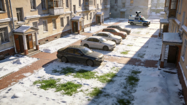 В Петербурге зимой стало меньше нарушений парковки во дворах В Петербурге зимой стало меньше нарушений парковки во дворах