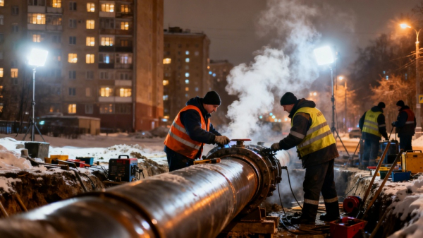 В Авиагородке восстановили отопление после ночного ремонта теплотрассы В Авиагородке восстановили отопление после ночного ремонта теплотрассы