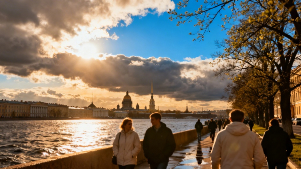 В Петербурге потеплеет до +13: солнце сменит облака, дождей не будет